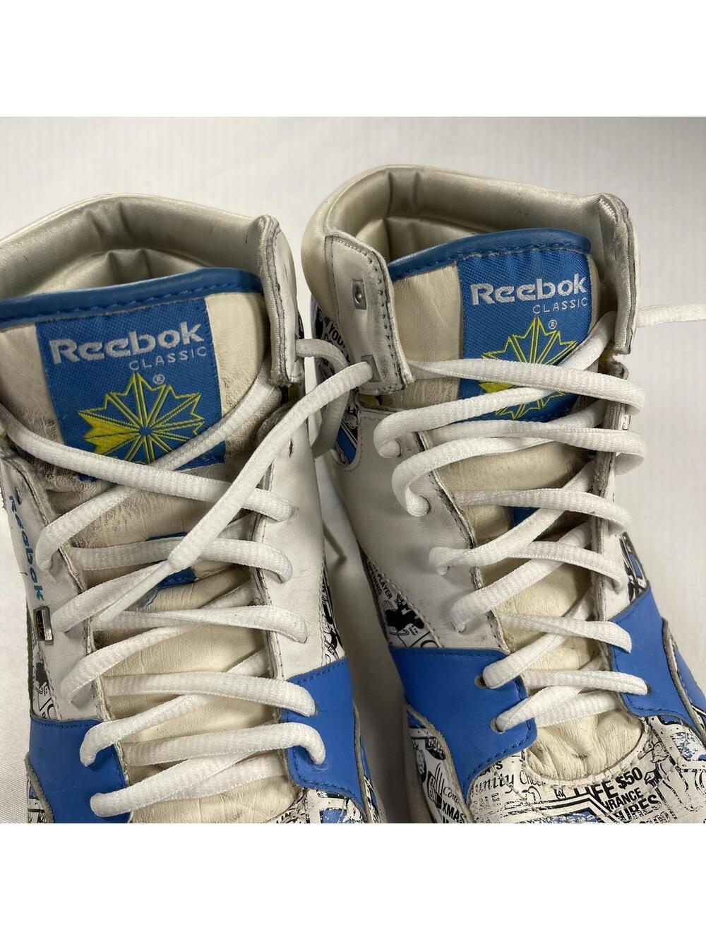 Reebok Monopoly Sneakers Women's 9 High Top Shoes Blue Yellow RARE  Limited Ed - Picture 13 of 15
